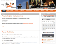 Tablet Screenshot of kulturnetz-tuebingen.de